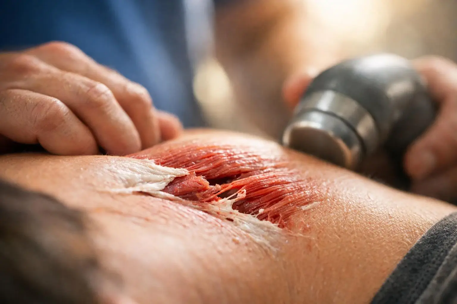 Muscle Strain in Chiropractor: Muscle Strain is an injury to a muscle or tendon—the fibrous tissue—visual guide